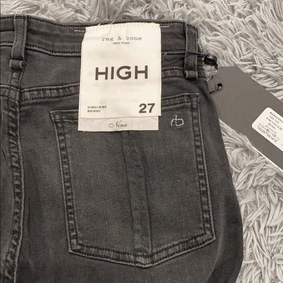 NEW • Rag & Bone • Nina High Rise Skinny Jeans - Picture 9 of 10